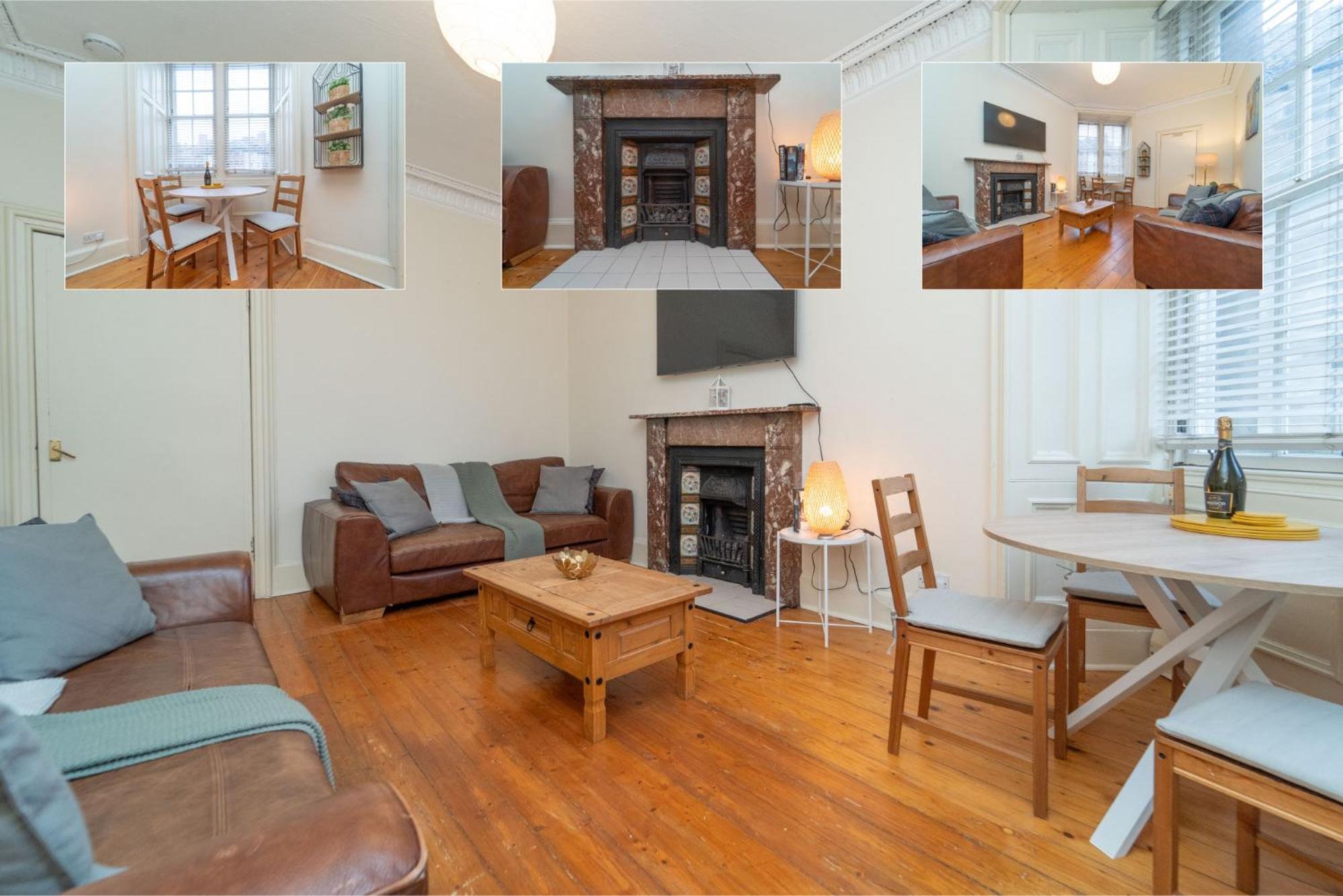 Large City Corner Apartment Edynburg Zewnętrze zdjęcie